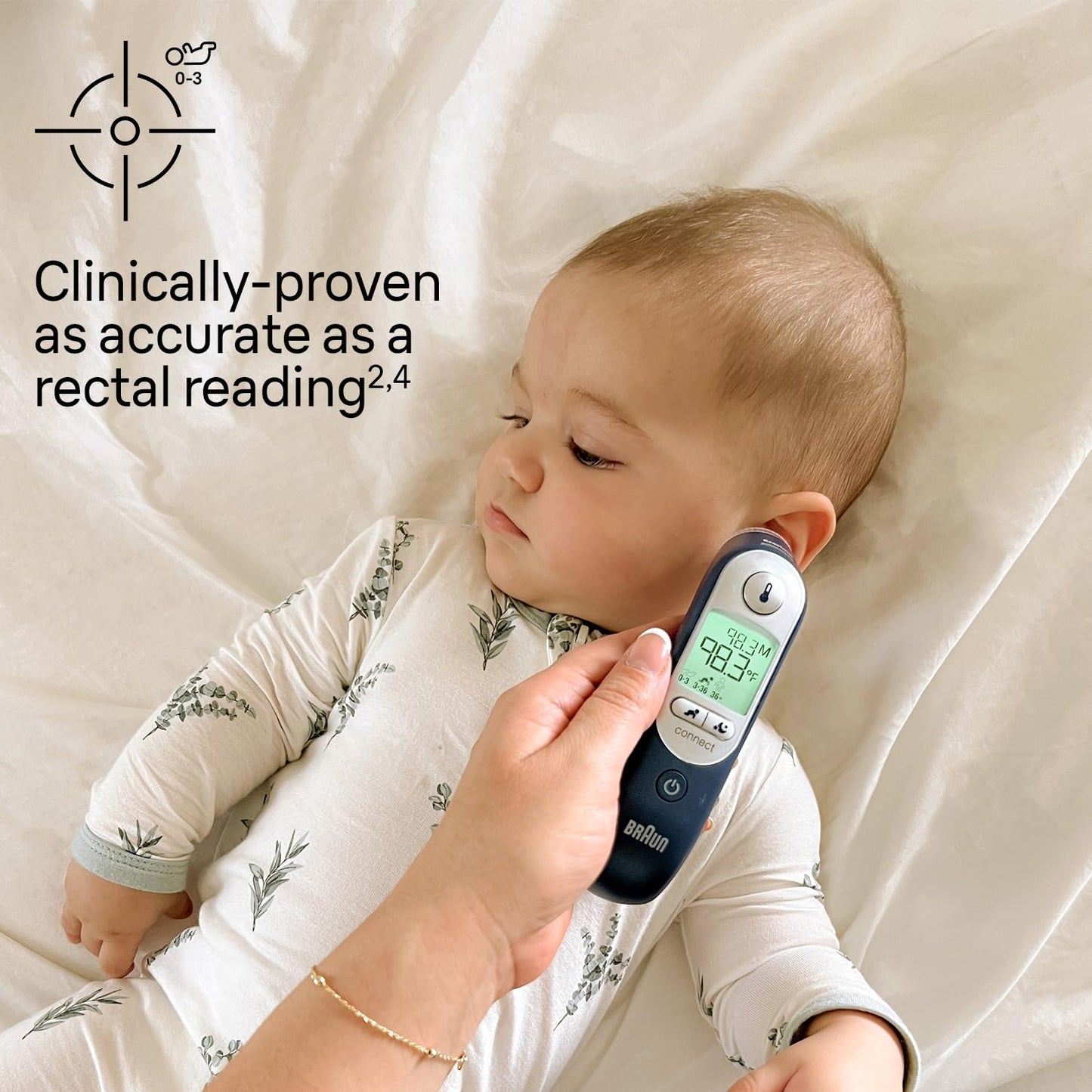 Braun ThermoScan 7+ Connect Digital Ear Thermometer - Family Care App Compatible, Age Precision Technology, Color-Coded Display, No. 1 Brand Recommended by Pediatricians, FSA and HSA Eligible