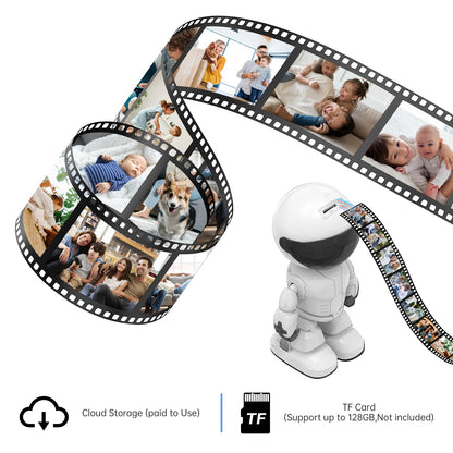 Robot Security Camera,Indoor Camera Robot,5G/2.4Ghz WiFi Robot Cameras for Home Security,Pet/Baby Camera with Phone App Motion Detection and Alarm,Home Security Two-Way Talk, Human Detection
