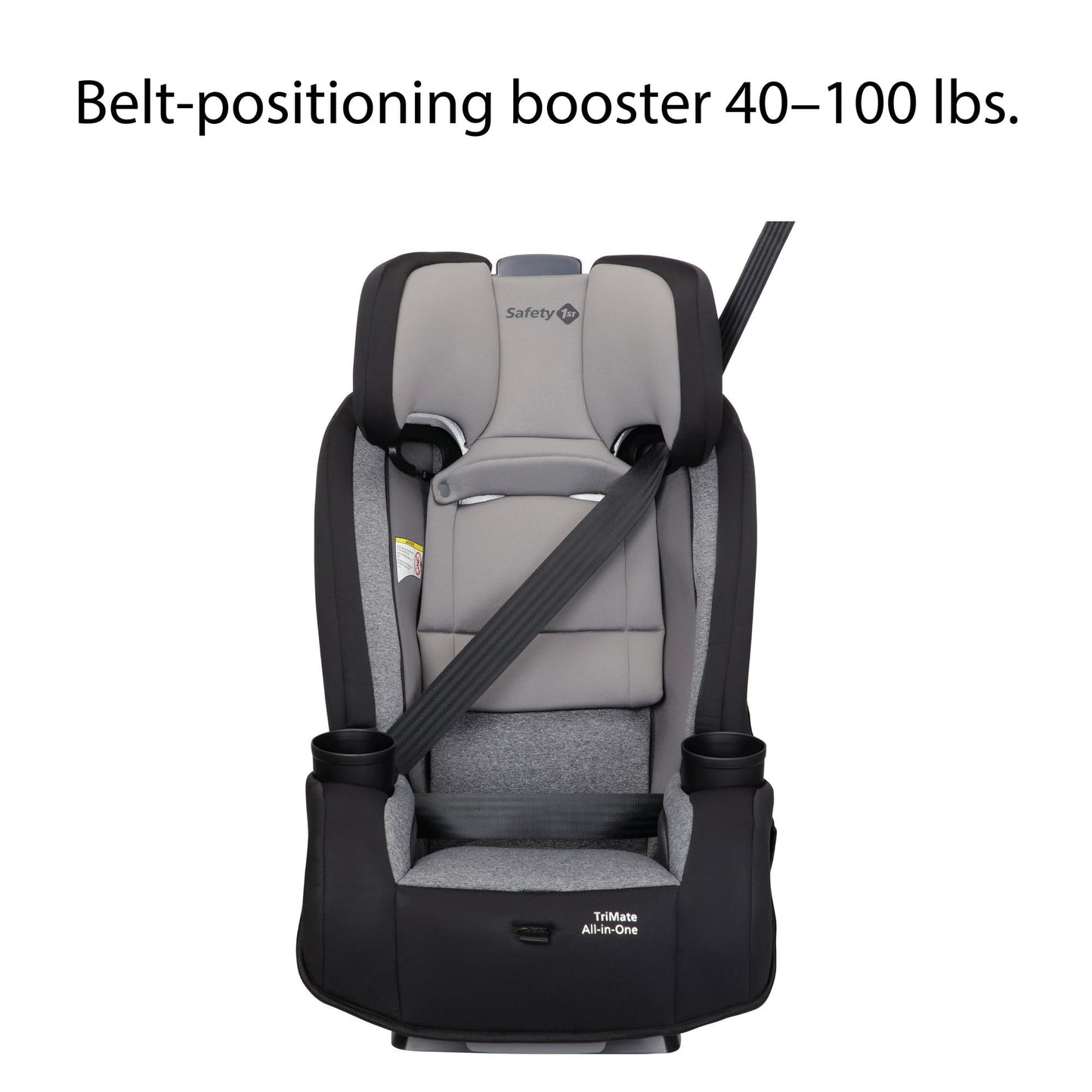 Safety 1st Convertible Car Seat, Convert from Rear to Forward Facing and Belt-Positioning Booster, High Street, From Birth to Age 10, TriMate