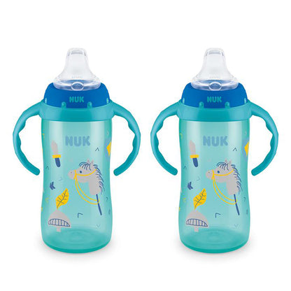 NUK Learner Cup, 10 oz, 8+ Months, 2 Count – BPA Free, Spill Proof Sippy Cup