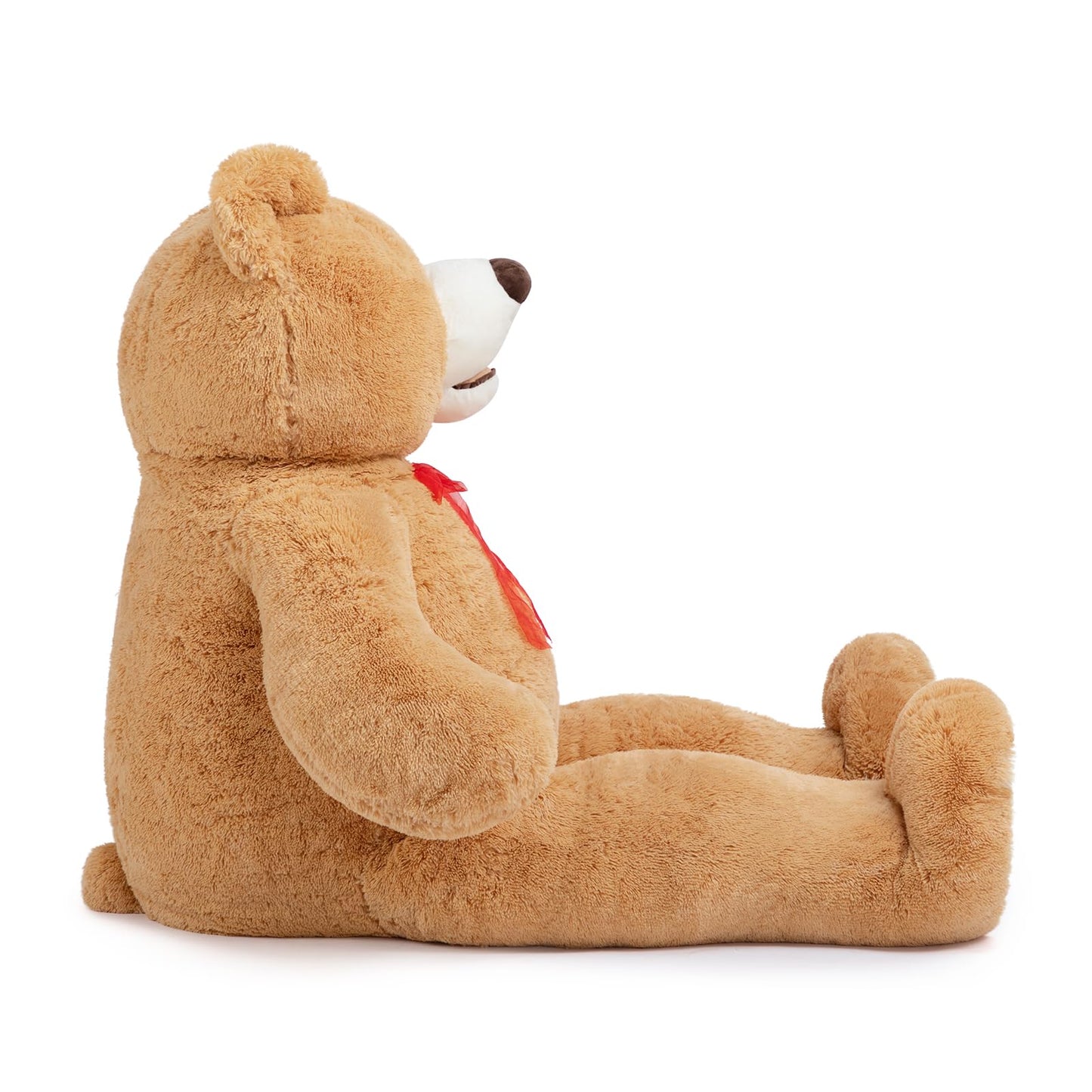 HollyHOME 6ft Teddy Bear Giant Teddy Bear Stuffed Animal with Embroidered Paws Holiday Valentine's Toy Gift for Girlfriend Kids 72 inches Brown