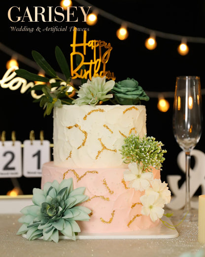 Artificial Flowers Combo for DIY Wedding Bouquets Combo Centerpieces Arrangements Party Bridal Baby Shower Home Decorations-Blush Pink