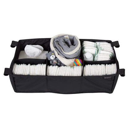 Baby Trend Lil’ Snooze™ Deluxe III Nursery Center® Playard for Twins, Cozy Grey