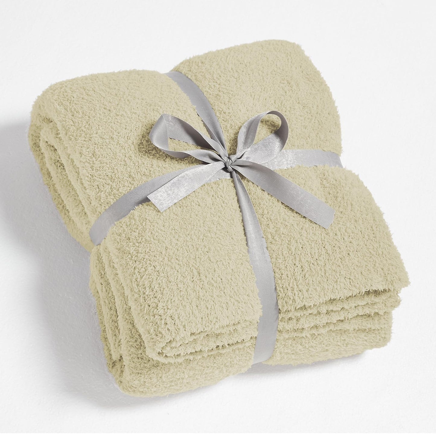 CYMULA Kids Blanket for Boys Girls 30x40 inches, Soft Cozy Fuzzy Swaddle Throw Blanket for Crib Stroller, White