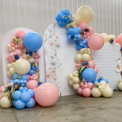 Beige Balloons, 60 PCS 12 Inch Cream Nude Sand White Clear Latex Birthday Balloons for Birthday Baby Shower Wedding Party Decorations