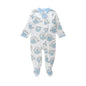HonestBaby Sleep & Play Footed One-piece Pajama Sleeper 100% Organic Cotton, Baby Boys