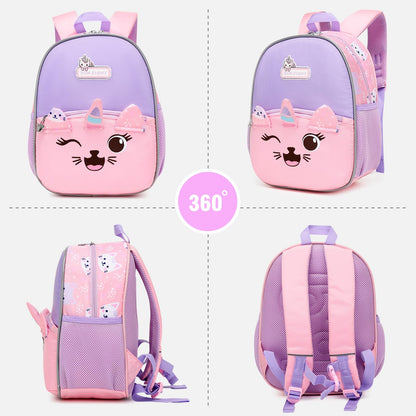 Toddler Backpack for 1-3 Year Old Girls & Boys Waterproof 3D Animal Cartoon Rabbit Design Kids Travel Backpack Lightweight Preschool Daycare Bag with Adjustable Straps(Little White Rabbit)