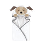 Hudson Baby Unisex Baby Cotton Animal Face Hooded Towel, Pretty Elephant, One Size