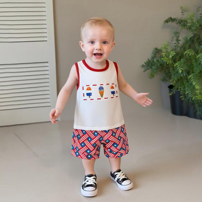 Baby Boy Summer Clothes Striped Tank Tops Camisoles and Shorts Newborn Boys Spring Summer Outfit