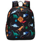 Toddler Backpack for Boys, 12 Inch Kids Dinosaur Backpack for Preschool or Kindergarten, Black