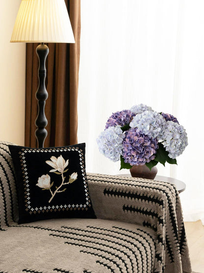 4 Pcs Pink Hydrangeas Artificial Flowers, 20 inches Large Lifelike Fake Silk Flowers, Faux Hydrangeas Flowers for Wedding Home Party Decor Baby Shower Table Centerpiece