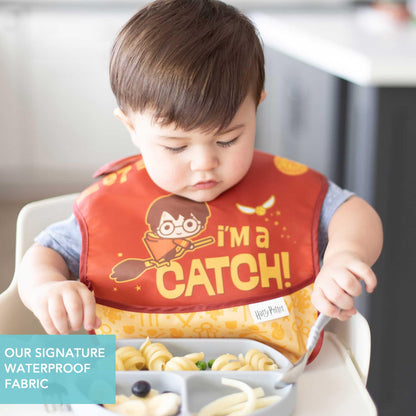 Bumkins Disney Bibs for Girl or Boy, SuperBib Baby and Toddler 6-24 Months, Essential Must Have for Eating, Feeding, Baby Led Weaning, Mess Saving Waterproof Soft Fabric, 3-pk Pooh Bear and Friends