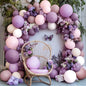 Dusty Pink Rose Balloon Garland Double Stuffed Mauve Light Pink Latex Blush Nude Beige Champagne Gold Balloon Arch Kit for Boho Birthday Baby Bridal Shower Neutral Wedding Party Decor