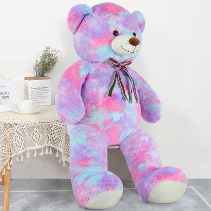 Tezituor 59" Gaint Teddy Bear Stuffed Animal,5ft Life Size Big Teddy Bears,Light Brown Cute Soft Plush Toy,Gifts for Kids Girls Boys Girlfriend Valentine,Christmas,Birthday,Baby Shower,Wedding Party