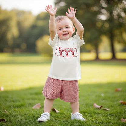 VISGOGO Baby Boy Girls Toddler Summer Outfit Striped T-shirt Toddler Boy Summer Clothes 6 12 18 Months 2 3 4 5 T Short Set