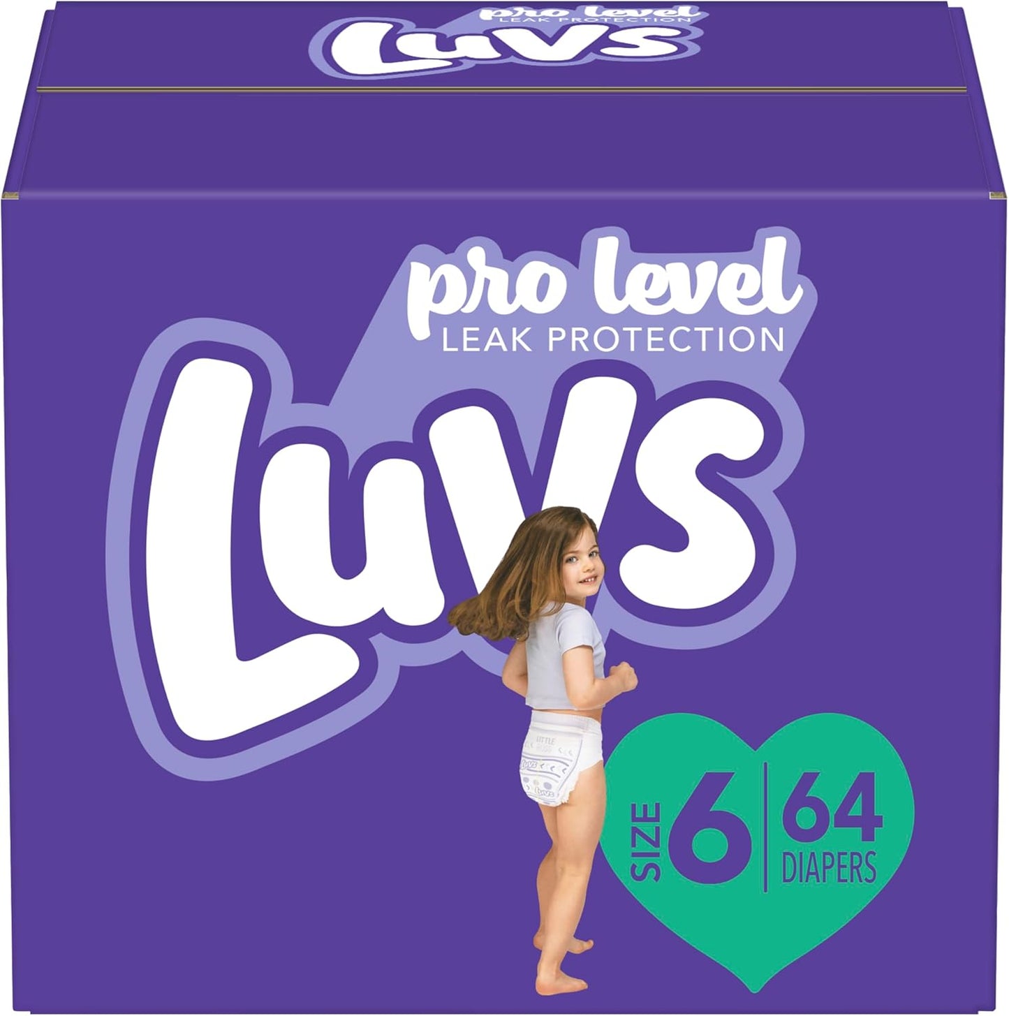 Luvs Size 3 Baby Diapers, Platinum Protection Bluey Diapers for Day & Night, Size 3, 104 Count (Packaging May Vary)