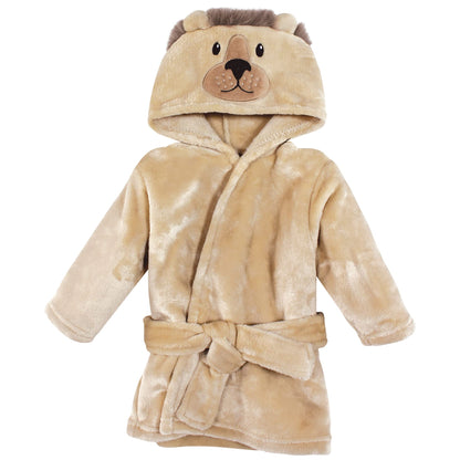 Hudson Baby Unisex Baby Plush Bathrobe and Toy Set
