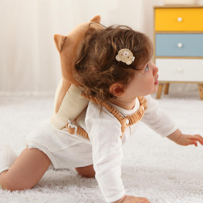 Baby Head Protector Backpack -Soft & Lightweight Pads - Prevents Bebes Backward Fall Astronauts Plush Stuffed