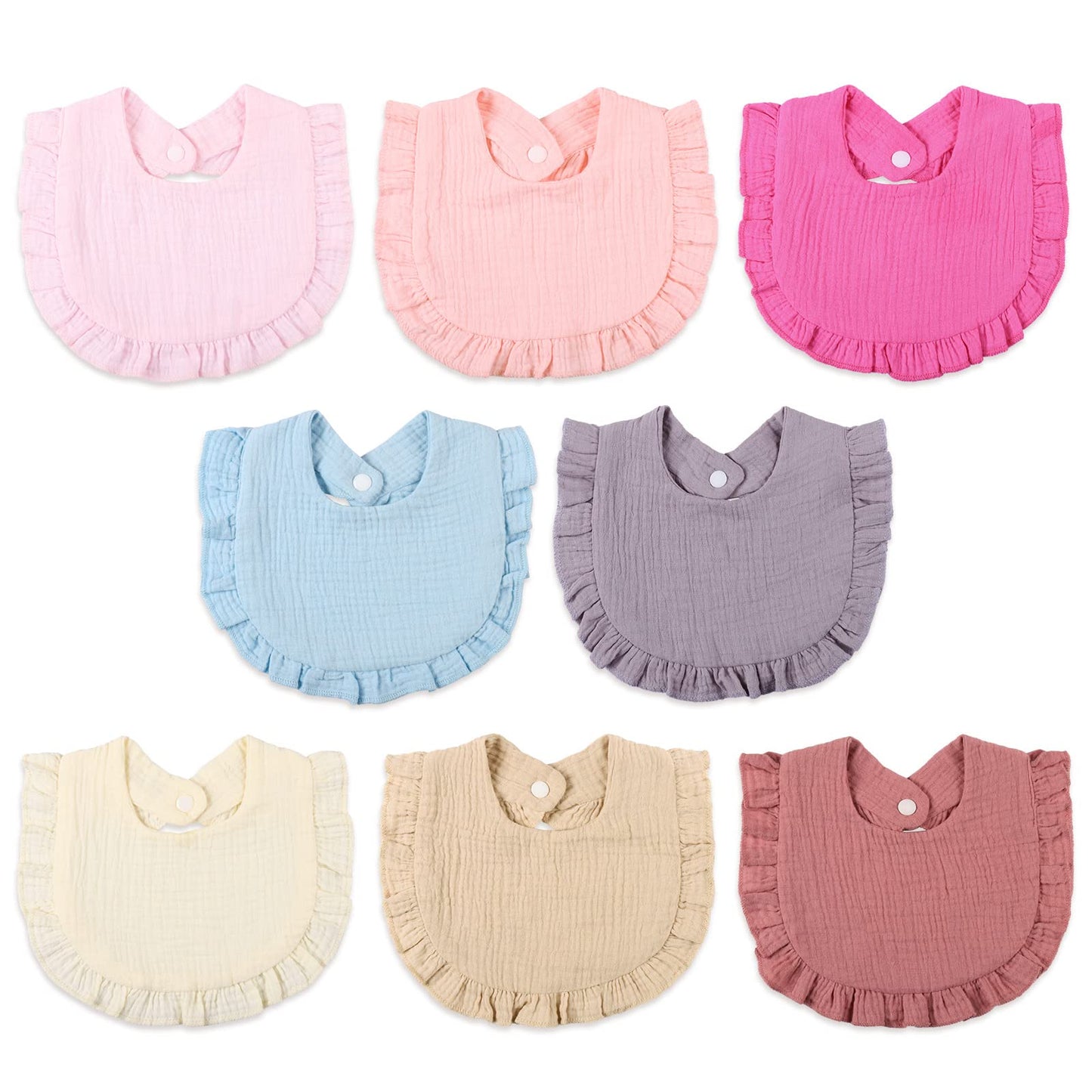 Baby Bibs Muslin Drool Teething Drooling Bibs for Baby Girl Boy Muslin Cotton
