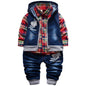 Yao 9M-5T Spring Autumn Baby Boys 3pcs Clothing Set Cotton Shirt Jeans Denim Vest