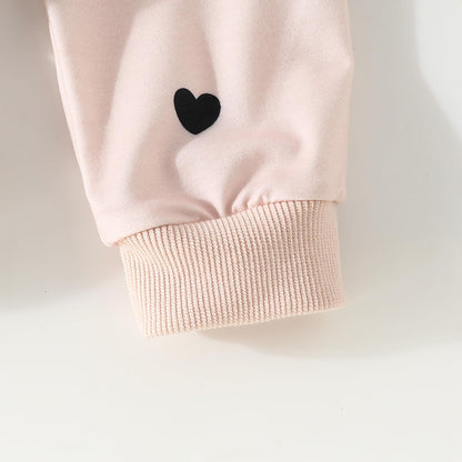 AMAWMW Infant Baby Girl Clothes Long Sleeve Loose Sweatshirts Pockets Pants Headband Outfits Fall Winter Spring Gift