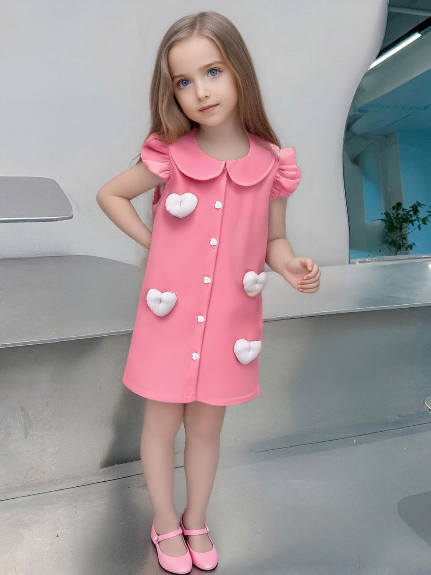 Renotemy Infant Baby Girl Dresses Toddler Girl Clothes Summer Cotton Linen Boho Smocked Sundress Gift for Girls with Hat