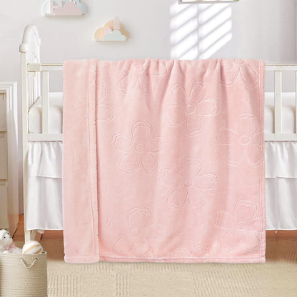 BORITAR Woodland Animal Baby Blanket for Boys Girls Ultra Soft Fleece Warm and Lightweight Blankets for Infant Toddler Newborn, 30x40 Inch, Sage Green