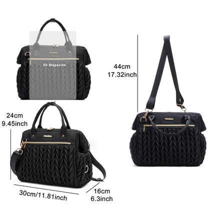 Small Diaper Bag Tote Crossbody, Medium Baby Bag Convertible Backpack for Women Diaper Purse