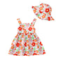 Newborn Infant Baby Girl Dress Toddler Girl Clothes Halter Backless Sleeveless Flower Sundress Summer Dresses for Girl
