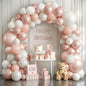 Black And White Balloon Arch Kit, Double Stuffed White And Black Balloons Garland Pearl White Sand Black Latex Balloons Different Size for Wedding Coquette Birthday Party Decorations