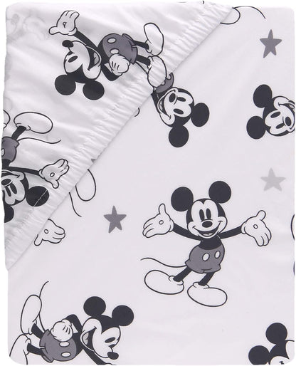 Lambs & Ivy Disney Baby Magical Mickey Mouse 3-Piece Crib Bedding Set - Gray