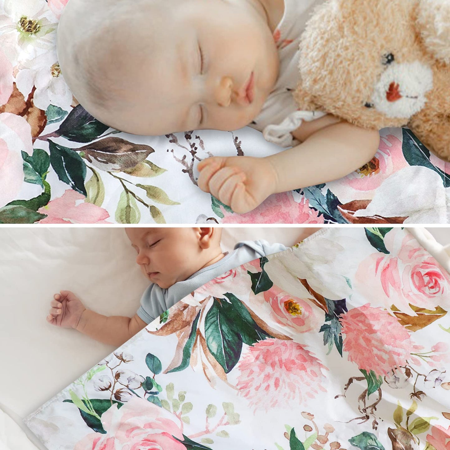 DILIMI Car Seat Cover Baby Girl, Minky Warm Winter Car Seat Covers for Babies, Peekaboo Opening Infant Car Seat Cover, Nursing Cover Carseat Canopy, Pink Flower