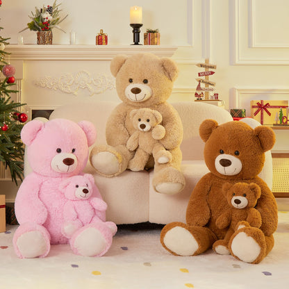 Muiteiur 49 inch Giant Teddy Bear Stuffed Animal, Big Bear Plush with Big Footprint, Great Gift for Party Decorations (Brown)