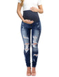 BISUAL Maternity Jeans Over The Belly Slim Stretch Maternity Pants Casual Maternity Work Pants