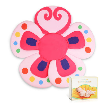 Baby Bath Flower for Sink, Non-Slip Flower Bathtub for Infants 0-6 Months, Soft Baby Sink Bath Cushion for Babies Bath Time, Newborns Bath Essentials Must Haves-Butterfly