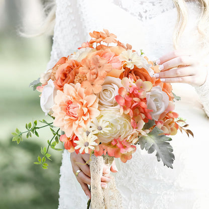 Artificial Flowers Combo for DIY Wedding Bouquets Combo Centerpieces Arrangements Party Bridal Baby Shower Home Decorations-Blush Pink