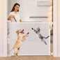 Momcozy Retractable Baby Gate, 33" Tall, Extends up to 55" Wide, Child Safety Baby Gates for Stairs, Doorways, Hallways, Indoor, Outdoor