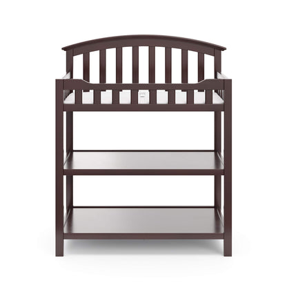 Graco Changing Table with Water-Resistant Changing Pad (White) – GREENGUARD Gold Certified, Multi Storage Nursery Changing Table for Infants and Babies