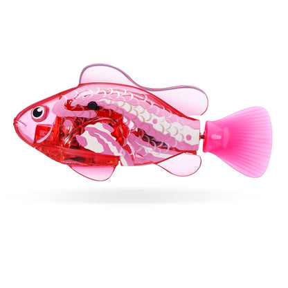Robo Alive Robo Fish Robotic Swimming Fish (Teal + Orange) by ZURU Water Activated, Changes Color, Comes with Batteries, Amazon Exclusive (2 Pack) Series 3