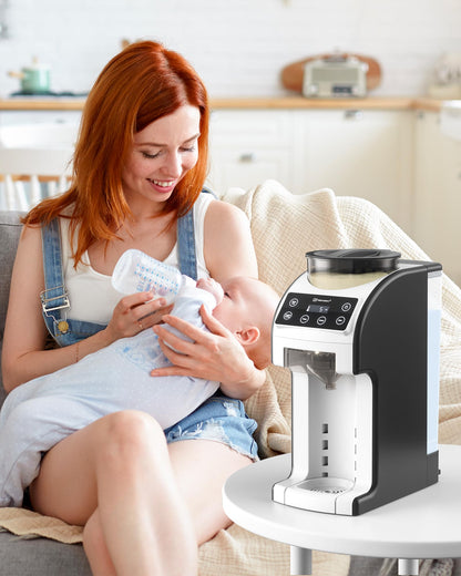 Instant Formula Maker, Fast and Customizable Formula Dispenser Machine with Accurate Temperature Control for Baby, Automatic Powder Blending for All Brands of Bottles and Formula, White