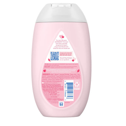 Johnson's Moisturizing Mild Pink Baby Lotion with Coconut Oil for Delicate Baby Skin, Dye-Free, Hypoallergenic & Dermatologist-Tested, Baby Skin Care, 13.6 fl. oz