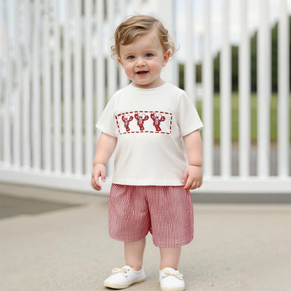VISGOGO Baby Boy Girls Toddler Summer Outfit Striped T-shirt Toddler Boy Summer Clothes 6 12 18 Months 2 3 4 5 T Short Set