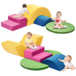 Toddler Climbing Toys Indoor, 7-Piece Colourful Foam Climbing Blocks, Soft Play Climbing for Toddlers, Modular Crawling & Sliding Play Set for Toddlers 1-3 Years Old