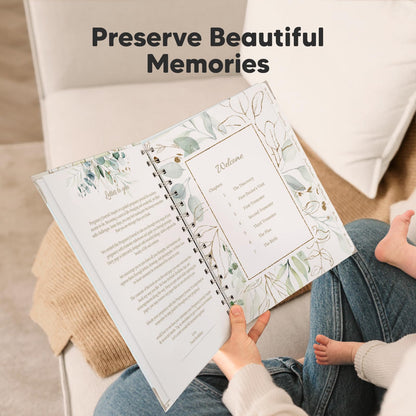 Pregnancy Journal for First Time Moms Gifts - 90 Pages Hardcover Pregnancy Memory Book, Beautiful & Cute Baby Book Keepsake, Ultrasound Baby Scrapbook, First Mother's Day Gifts (Alpine)
