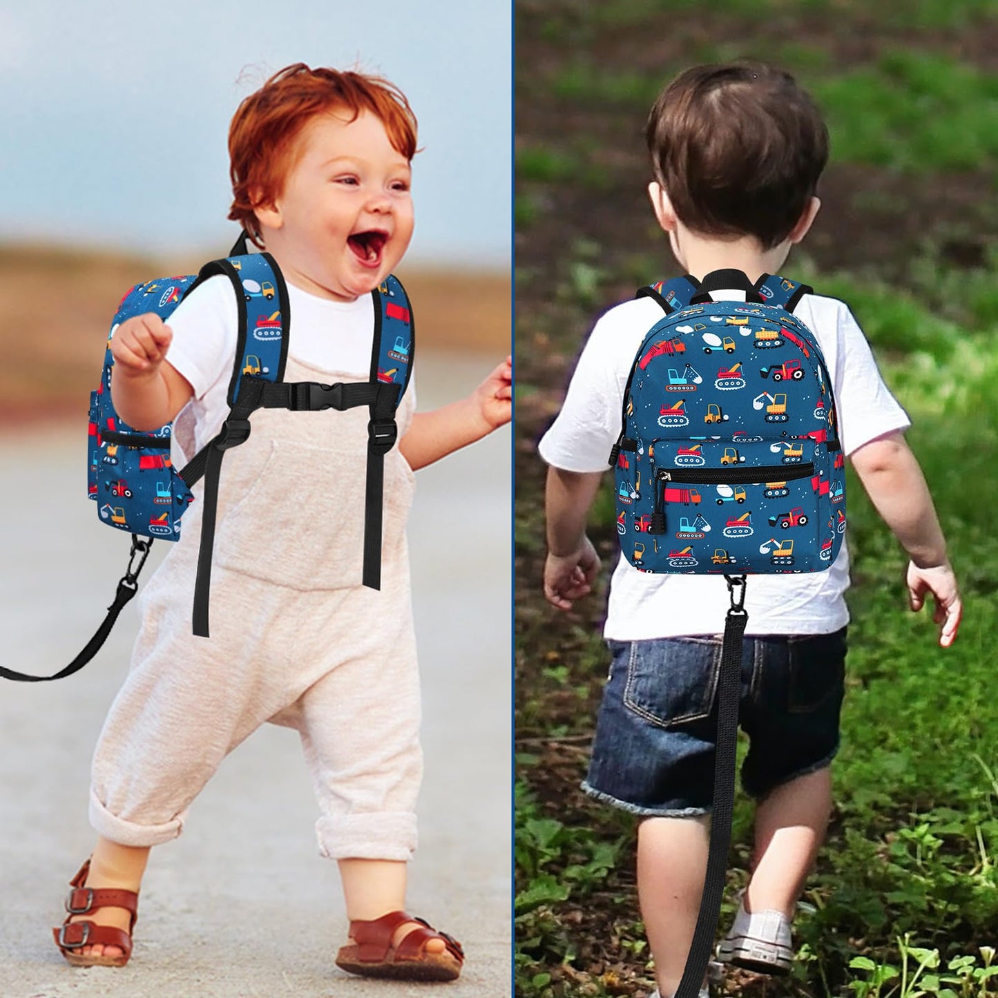 Accmor Toddler Backpack Leash, Cute Unicorn Baby Backpacks with Anti Lost Wrist Link, Mini Kids Backpack Leash Walking Harness for Outdoor Travel, Adorable Backpack Tether for Boys Girls 1-3 (Purple)