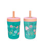 Zak Designs Disney Princess Kelso Toddler Cups For Travel or Home, 15oz 2-Pack Plastic Sippy Cups, Leak-Proof For Kids (Ariel, Aurora, Belle, Cinderella, Jasmine, Mulan, Rapunzel, Tiana)