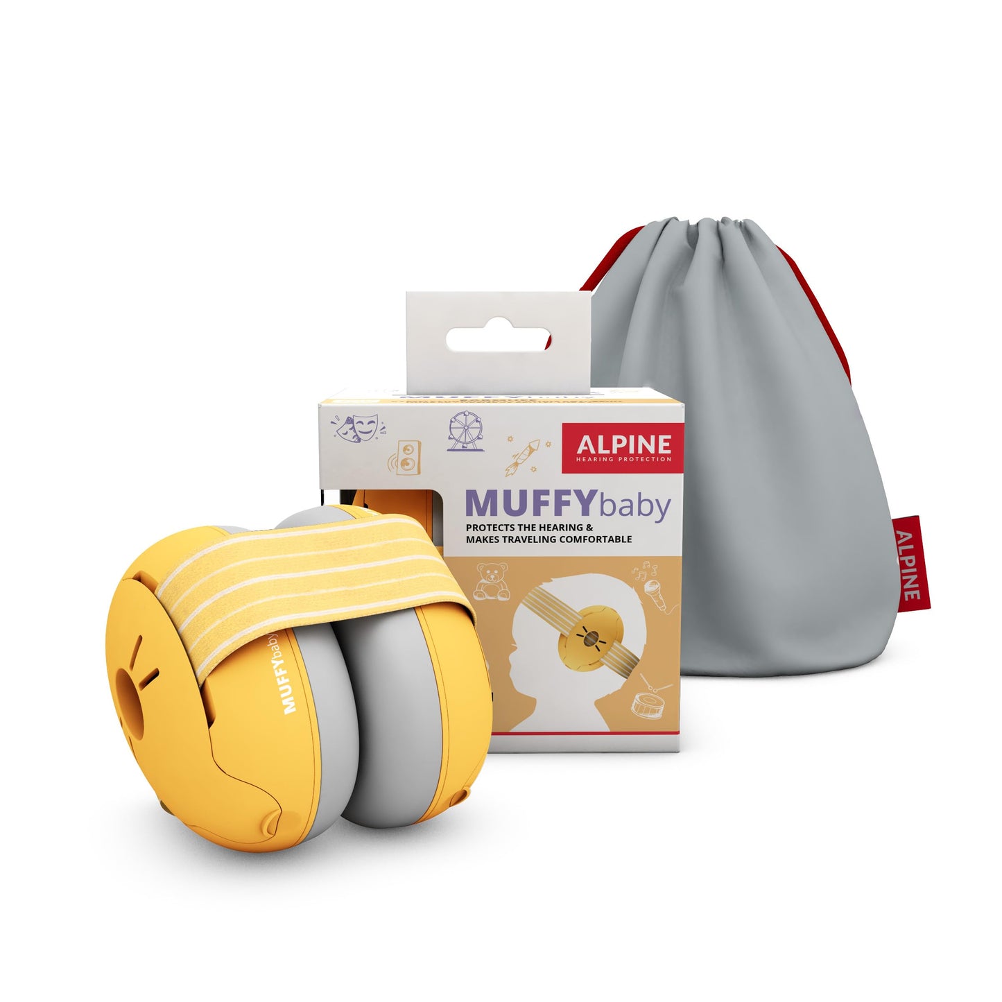 Alpine Muffy Baby Ear Protection for Babies and Toddlers up to 36 Months - CE & ANSI Certified - Noise Reduction Earmuffs - Comfortable Baby Headphones Against Hearing Damage & Improves Sleep - Green