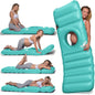 HOLO The Original Inflatable Pregnancy Pillow - Full Body Maternity Airbed/Float with Hole for Tummy - Sleeping Support & Comfort - Say Goodbye to Pregnancy Related Aches and Pains (White Sand)