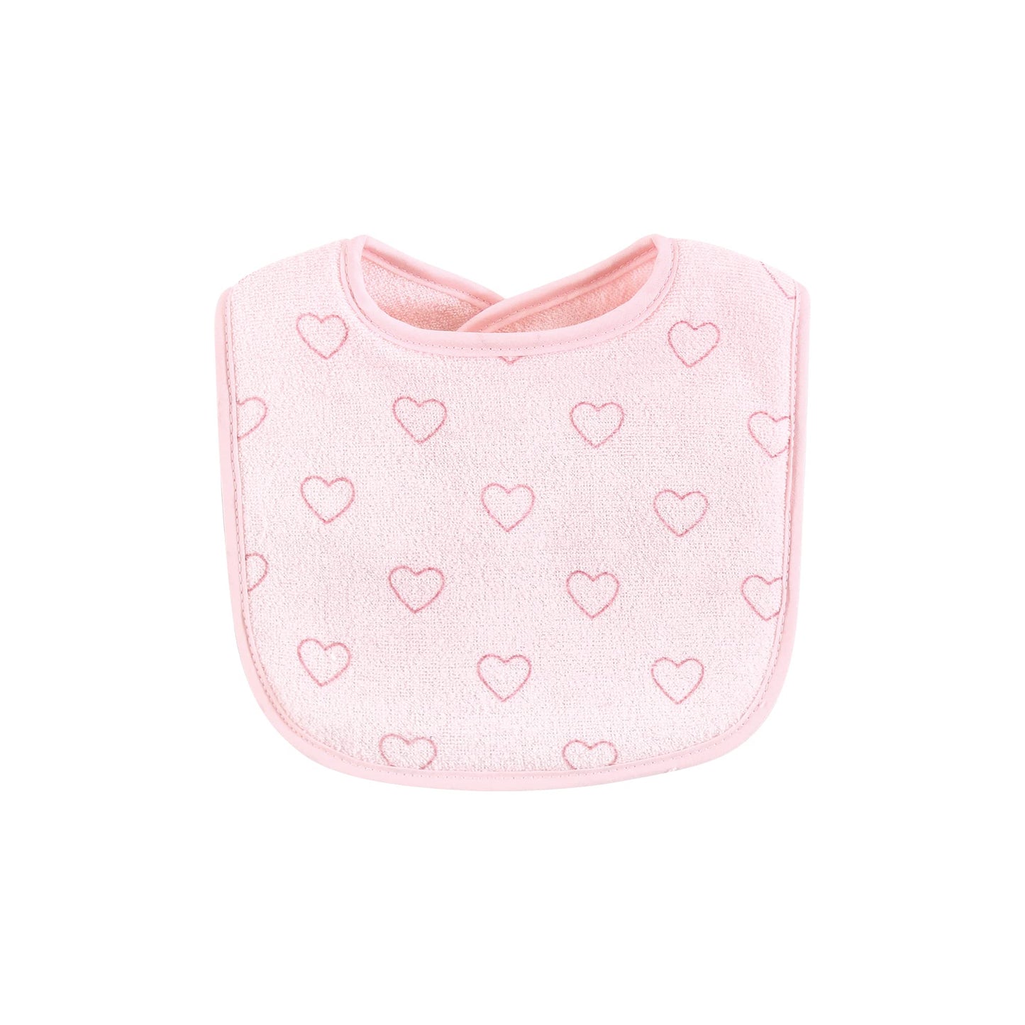 Hudson Baby Unisex Baby Cotton Terry Bib and Burp Cloth Set, Dinner Date, One Size