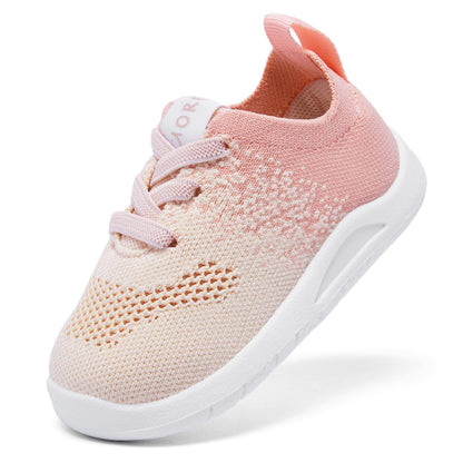 MORENDL Toddler Shoes Baby Walking Sock Shoes Infant Sneakers 0-4 Years Boy Girl Barefoot Tennis Shoe Non-Slip Brethable